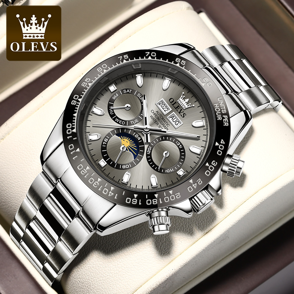 Rolex Watch Datejust - OLEVS 6654 Luxury Mens Watch Chronograph
