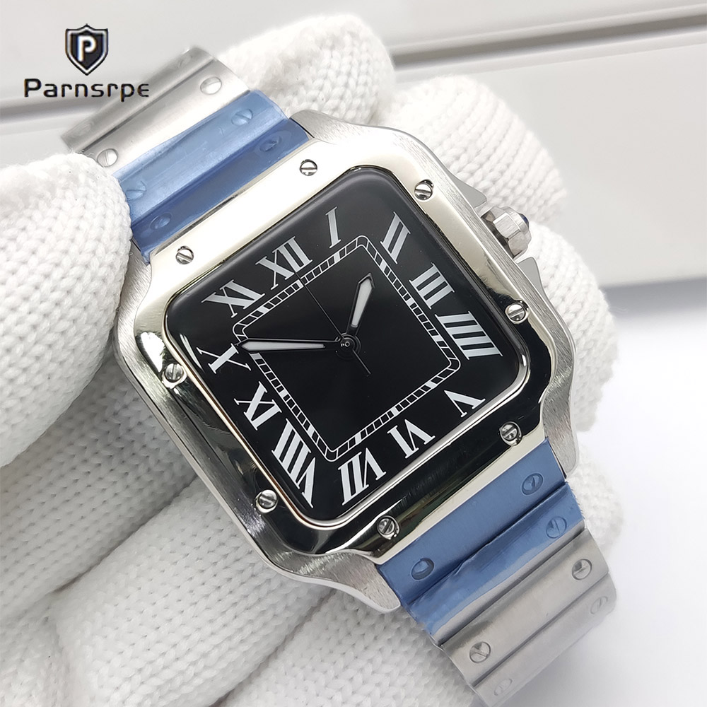 Cartier Watch Santos - Men's Watches Square Case New NH35