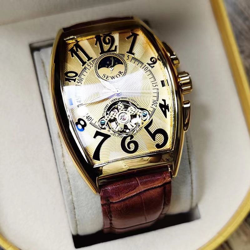 SEWOR Mechanical Watch Men Gol - Seiko Watch Prospex 评论和价格
