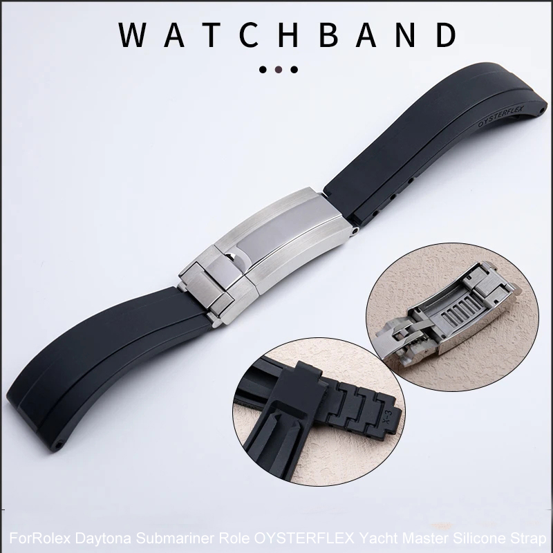 Rubber Short Buckle Watchband  - Rolex Watch Submariner 评论和价格