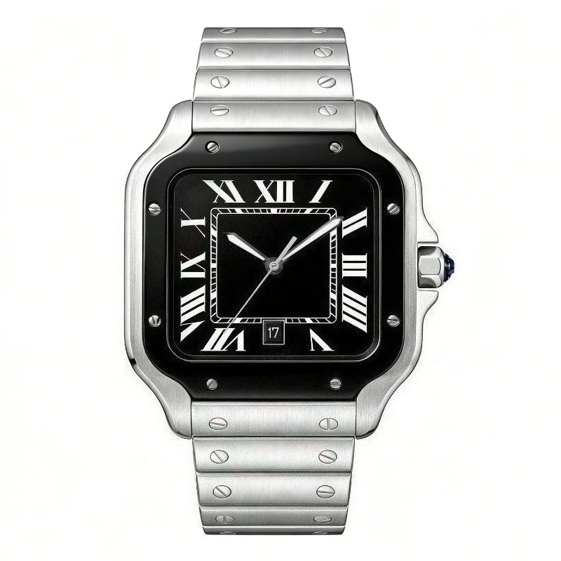 New Luxury Men's Quartz Watch  - Cartier Watch Santos 评论和价格
