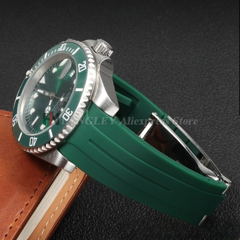 20mm 21mm 22mm Curved End Sili - Rolex Watch Submariner 评论和价格