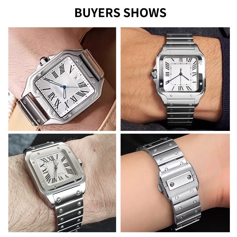 23mm High-Quality Stainless St - Cartier Watch Santos 评论和价格