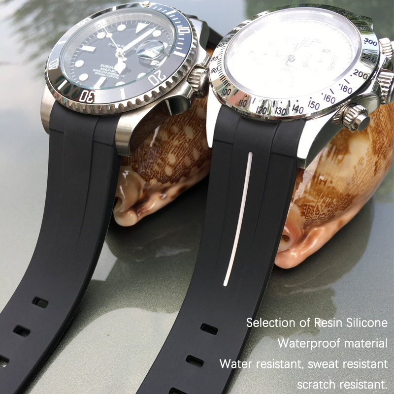 19mm 20mm Rubber Silicone Watc - Rolex Watch Submariner 评论和价格