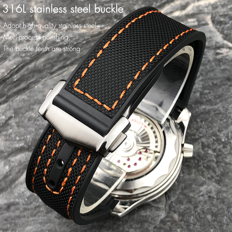 New Dual Color Watchband Fit f - Rolex Watch Daytona 评论和价格