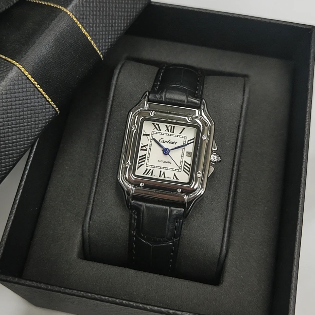 Retro Square Women's Quartz Wa - Cartier Watch Santos 评论和价格