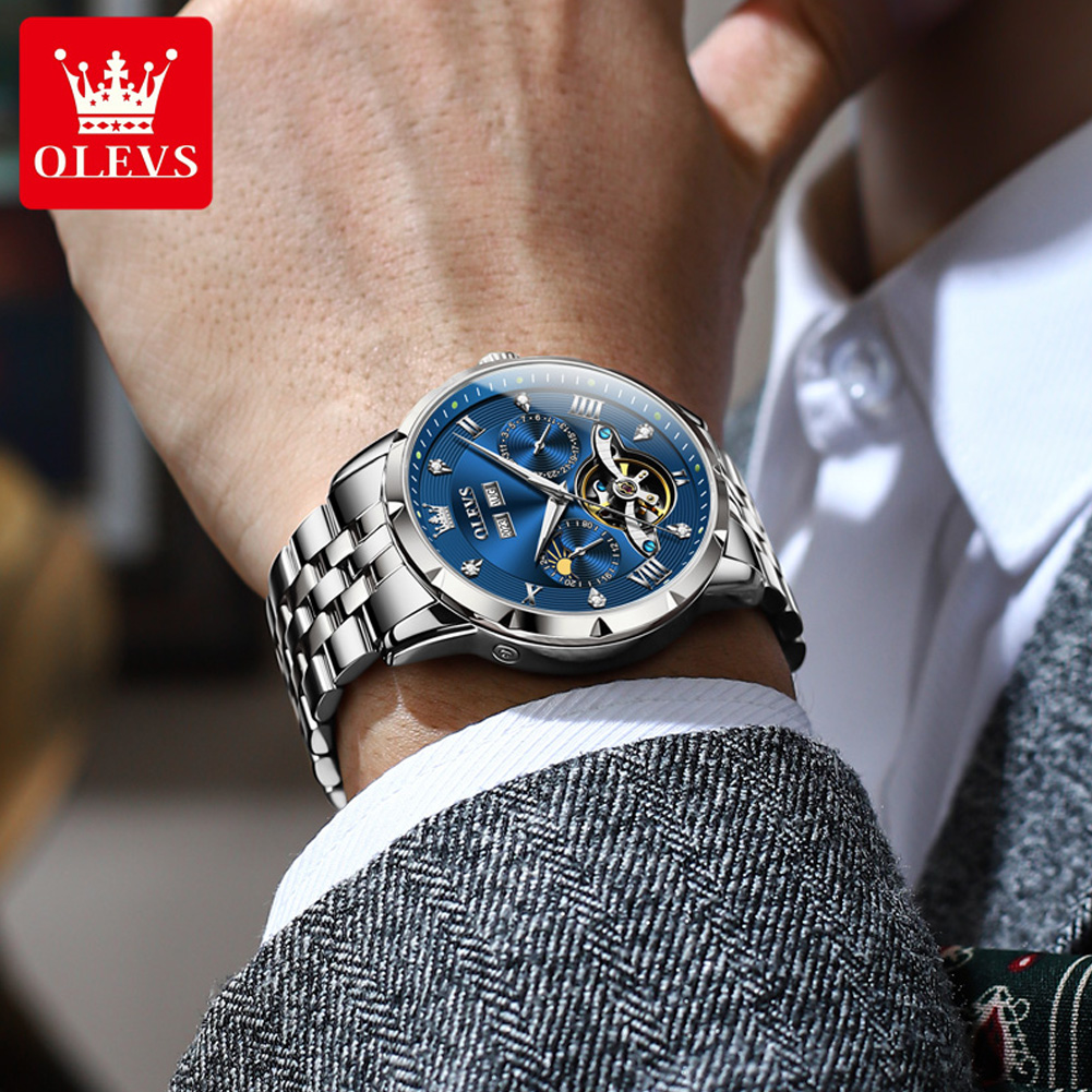 OLEVS 6691 Men Watch Luxury Bu - Rolex Watch Daytona 评论和价格