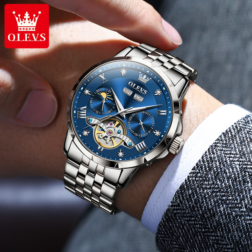 OLEVS 6691 Men Watch Luxury Bu - Rolex Watch Daytona 评论和价格