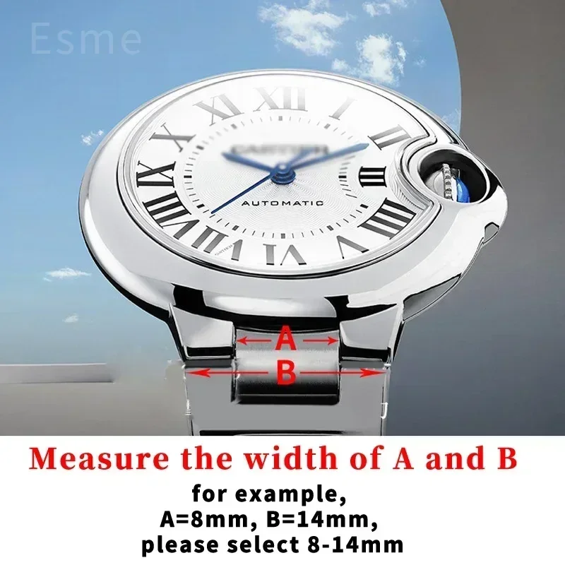 11x18mm Watchband for Cartier  - Cartier Watch Ballon Bleu 评论和价格