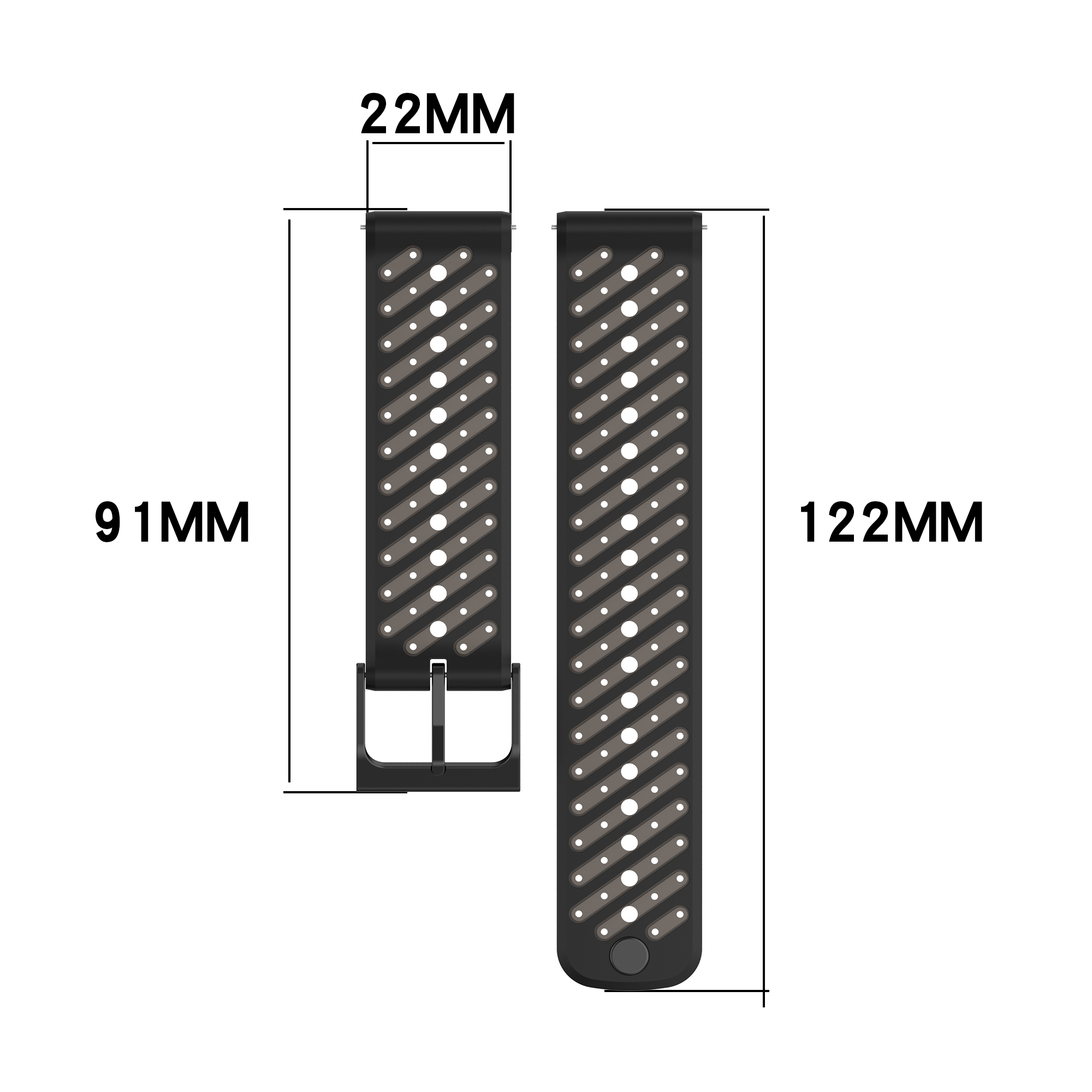 Silicone Sports Band For Suunt - Silicone Watch Band 22Mm 评论和价格