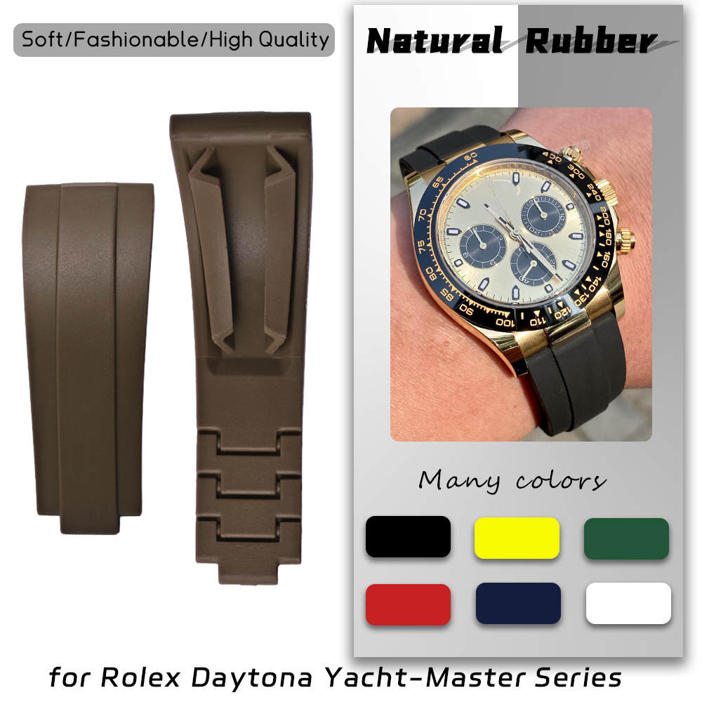 20mm 21mm Quality Natural Rubb - Rolex Watch Submariner 评论和价格