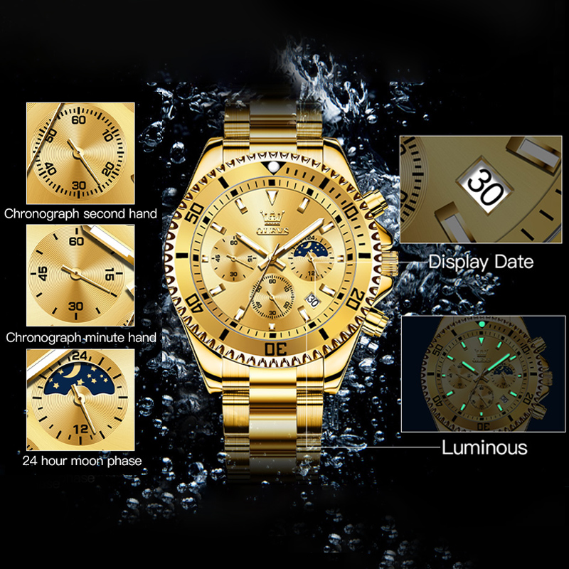 OLEVS 2870 Men's Watch Top Bra - Rolex Watch Datejust 评论和价格