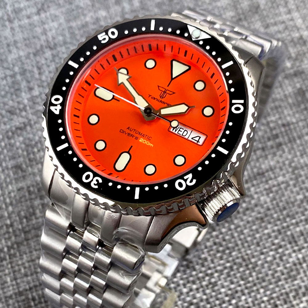 Tandorio Mod NH36A Weekday Dat - Seiko Watch Prospex 评论和价格