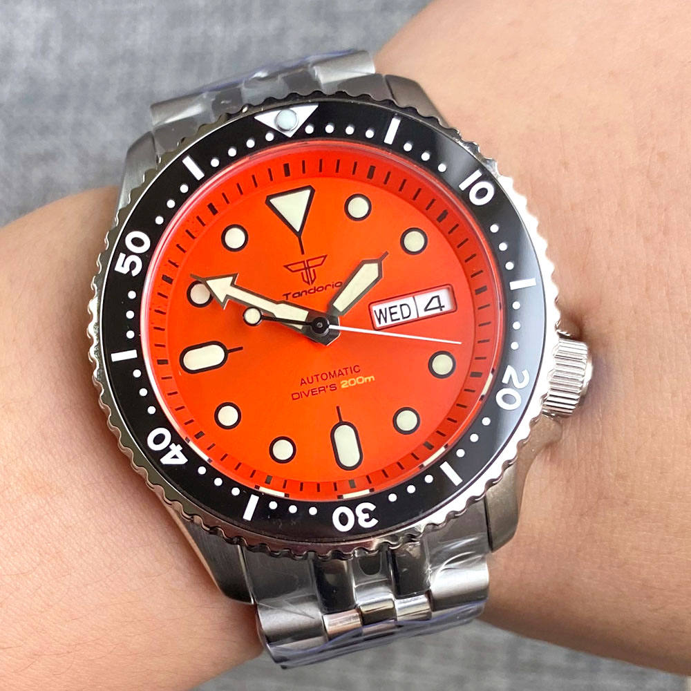 Tandorio Mod NH36A Weekday Dat - Seiko Watch Prospex 评论和价格