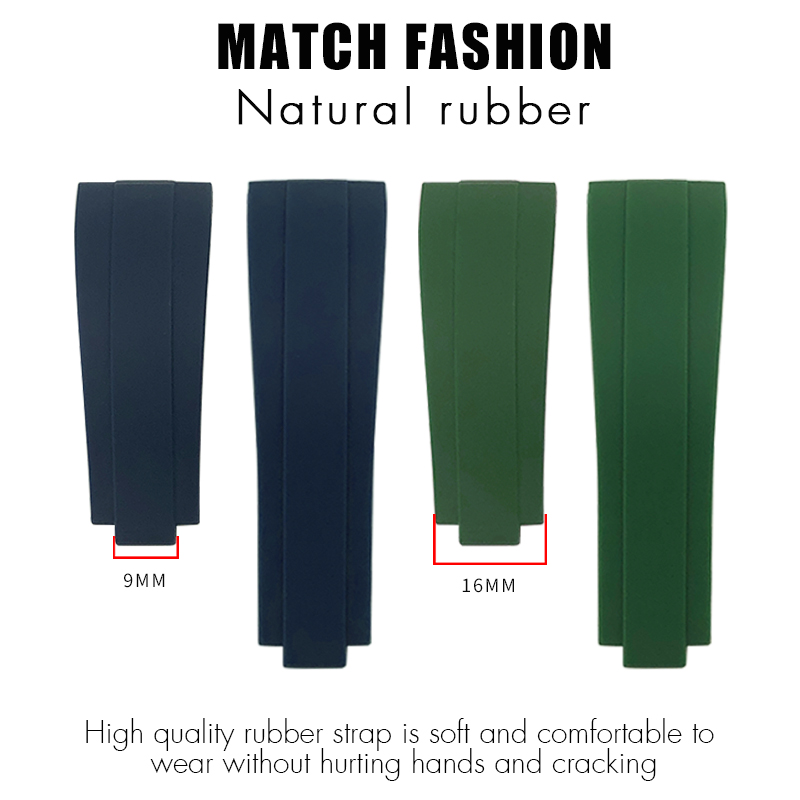 Rubber Watchband 18mm 20mm 21m - Rolex Watch Submariner 评论和价格