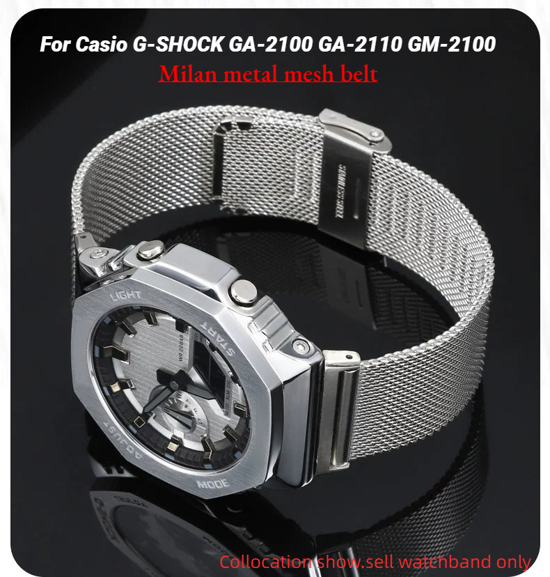Milan metal mesh belt For Casi - Casio Watch G-Shock Dw-5600 评论和价格