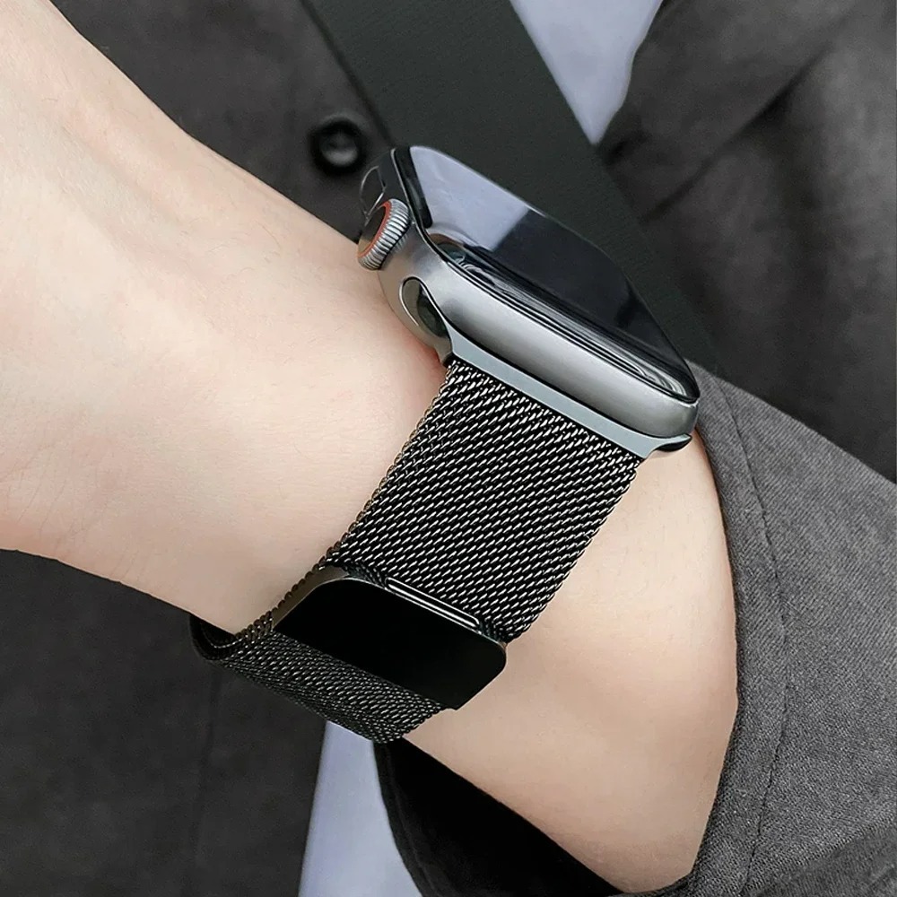 Strap for Apple Watch Band 45m - Milanese Loop Magnetic 评论和价格